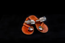 Load image into Gallery viewer, Beautiful Earth Tone Toe Loop Maasai Sandals