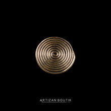 Load image into Gallery viewer, Golden Spiral Brass Ring
