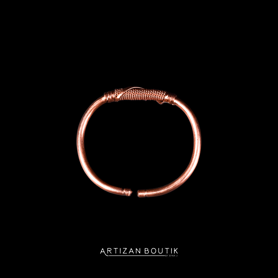 “Nguvu” Woven Copper Bangle