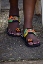 Load image into Gallery viewer, Multi-Colored Maasai Toe Loop Sandals