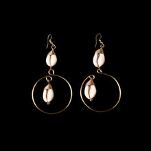 Load image into Gallery viewer, Cowrie Opulence Earrings