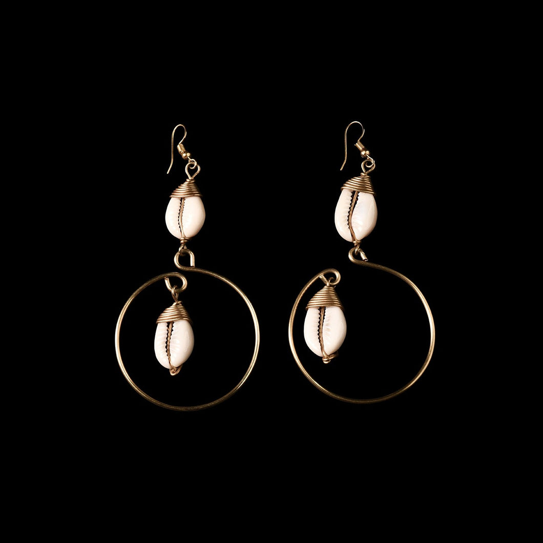 Cowrie Opulence Earrings