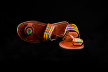 Load image into Gallery viewer, Multicolored Toe Ring Maasai Sandals